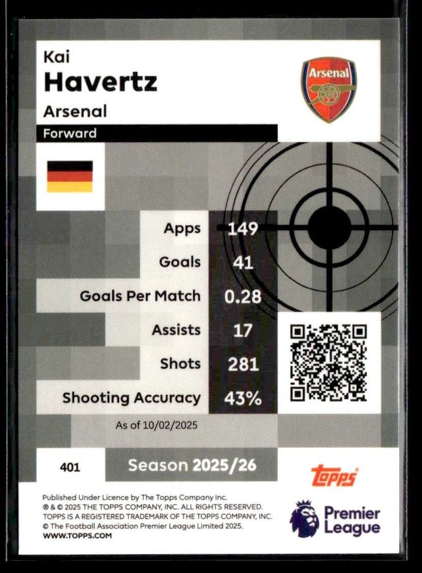 2025-26 Topps Premier League #401 Kai Havertz