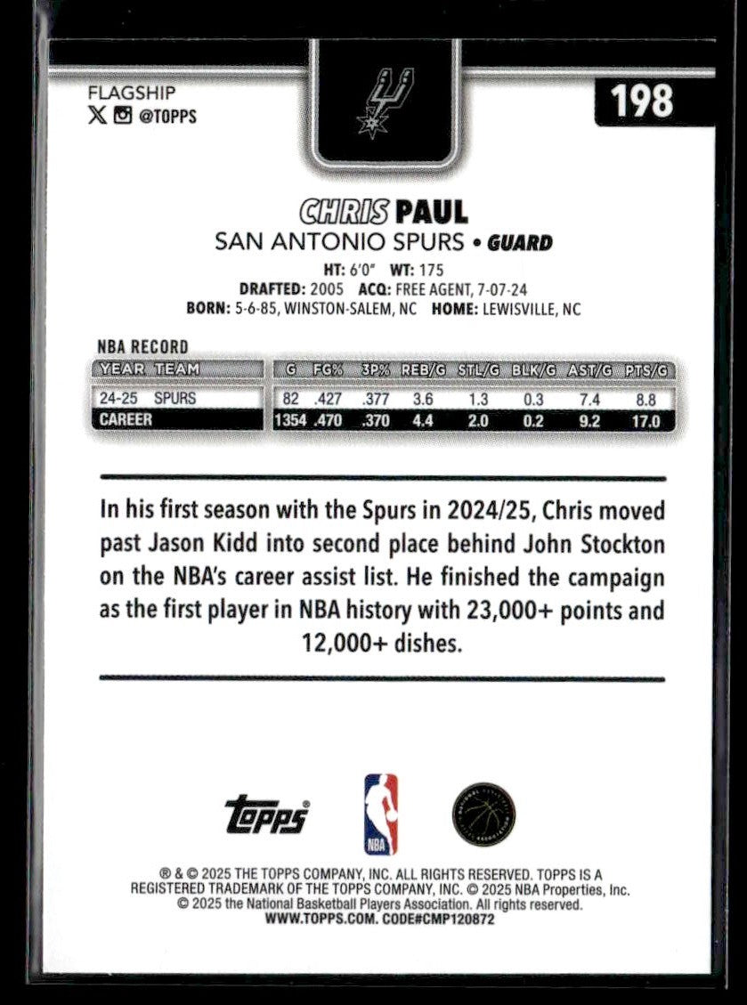 2025-26 Topps #198 Chris Paul