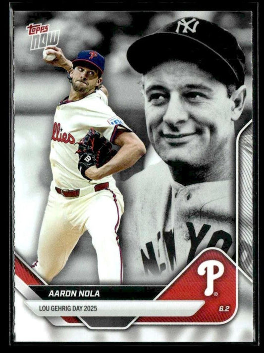 2025 Topps Now Lou Gehrig Day: Presented by Sarah Langs #LGD-AN Aaron Nola