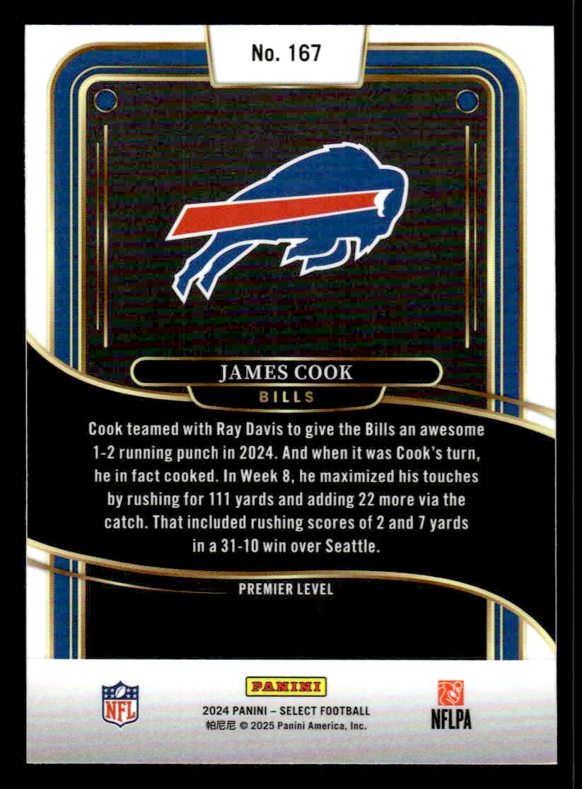 2024 Panini Select #167 James Cook