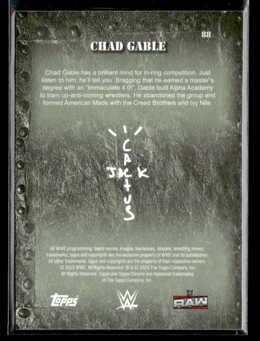 2025 Topps Chrome WWE x Cactus Jack #88 Chad Gable