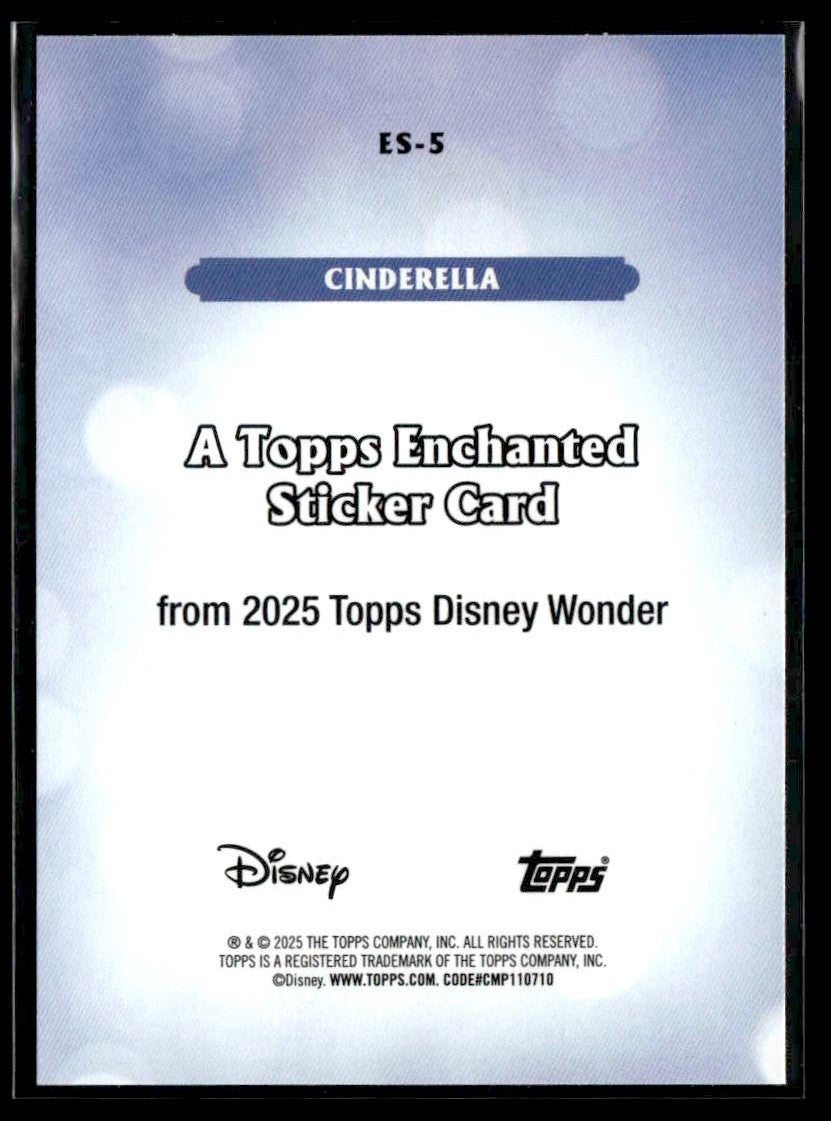 2025 Topps Disney Wonder #ES-5 Cinderella Enchanted Stickers