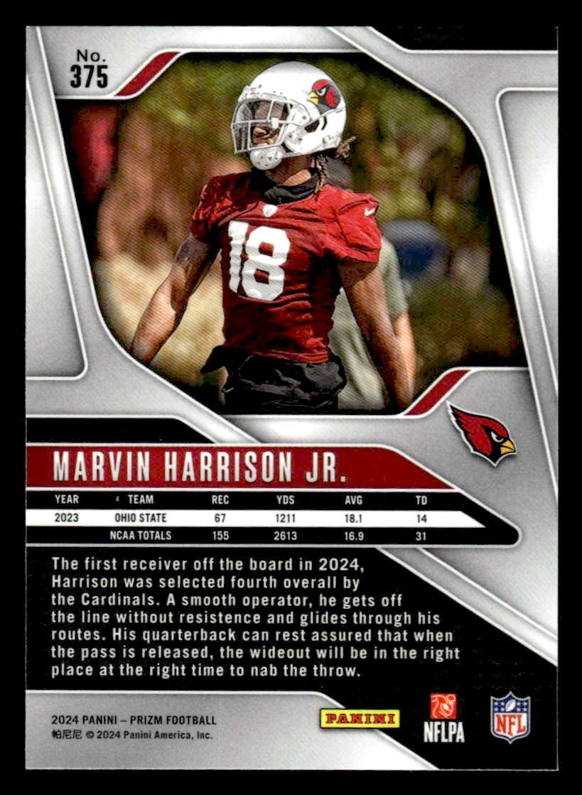 2024 Panini Prizm #375 Marvin Harrison Jr.