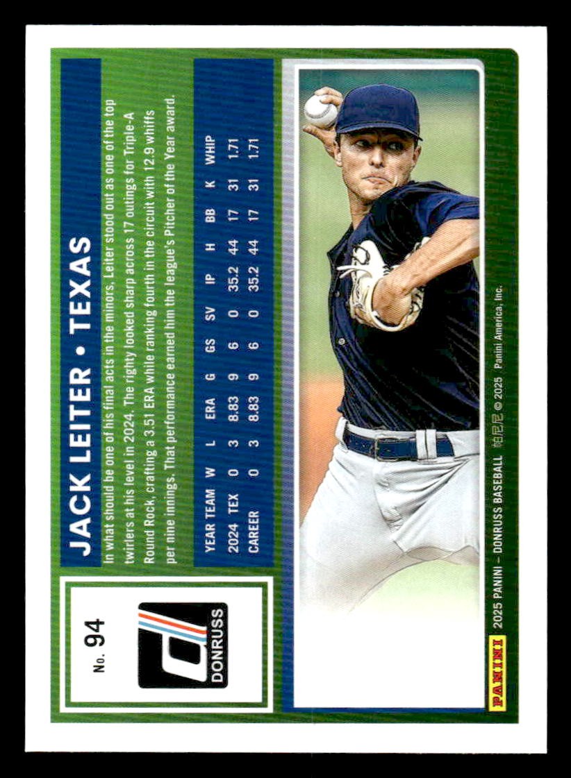 2025 Donruss #94 Jack Leiter