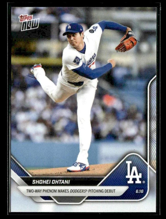 2025 Topps Now #307 Shohei Ohtani Dodgers Pitching Debut