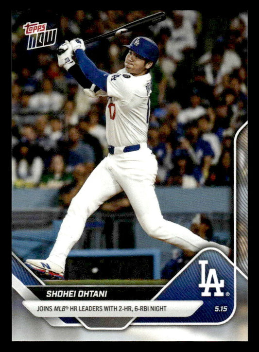 2025 Topps Now #184 Shohei Ohtani 2 HR 6 RBI Night