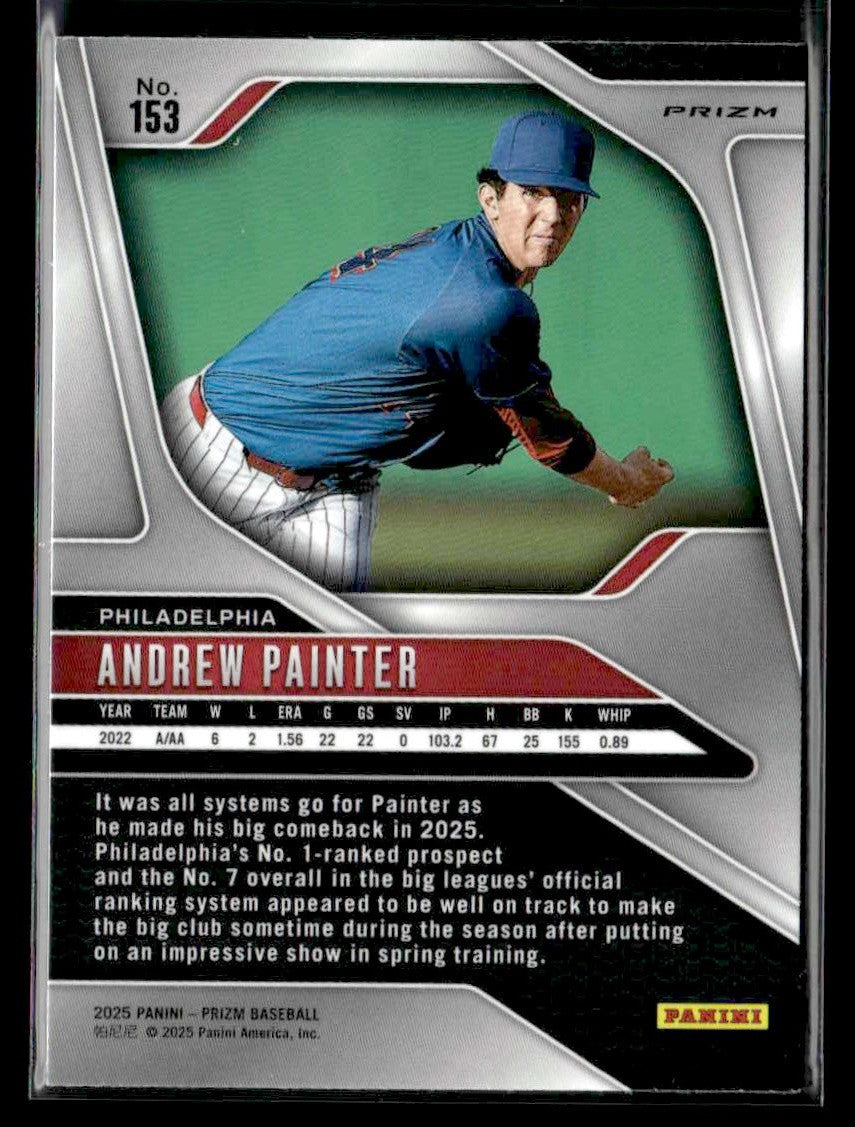 2025 Panini Prizm #153 Andrew Painter Silver Prizm