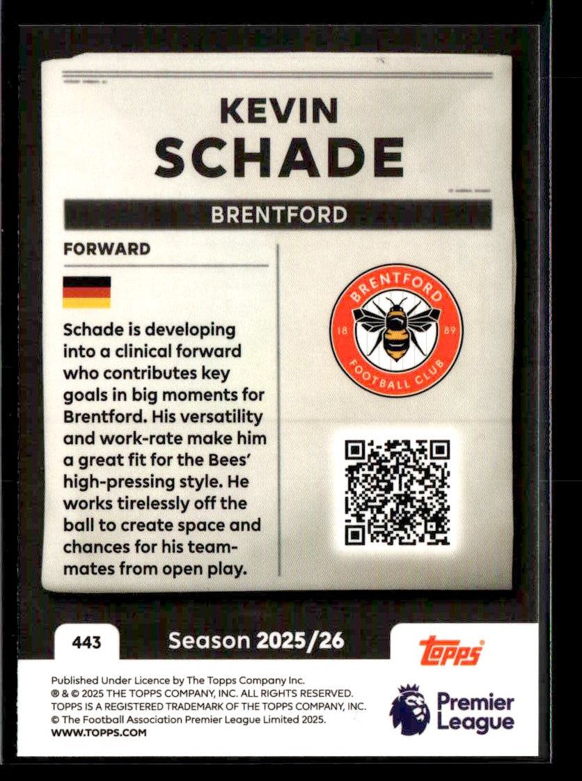 2025-26 Topps Premier League #443 Kevin Schade