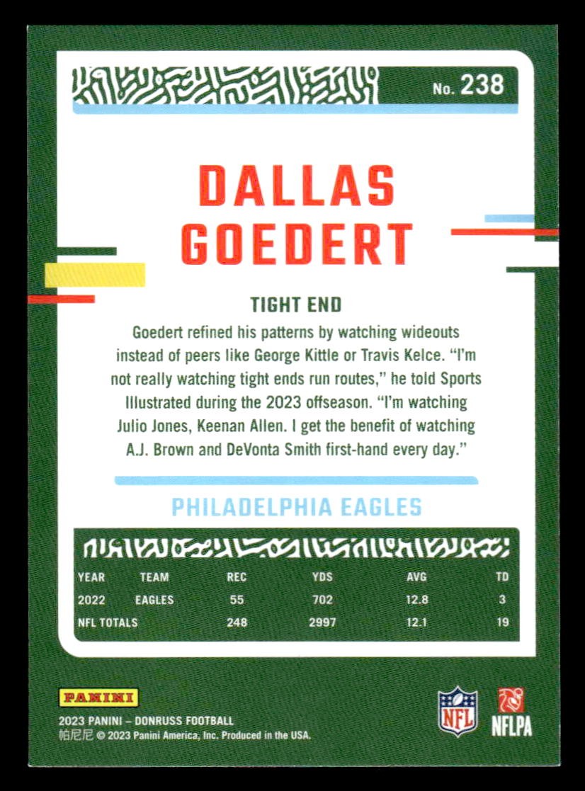 2023 Donruss #238 Dallas Goedert