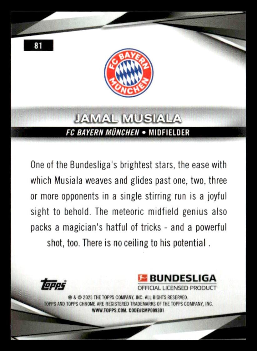 2024-25 Topps Chrome Bundesliga #81 Jamal Musiala