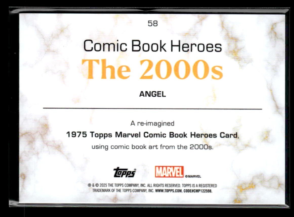 π Angel β 2025 Topps Marvel 1975 Golden Anniversary #58 π