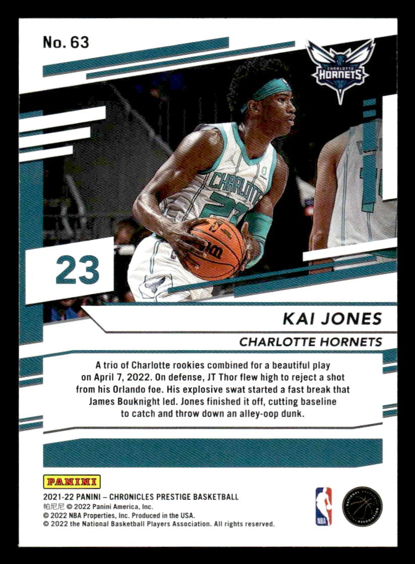 2021-22 Panini Chronicles #63 Kai Jones