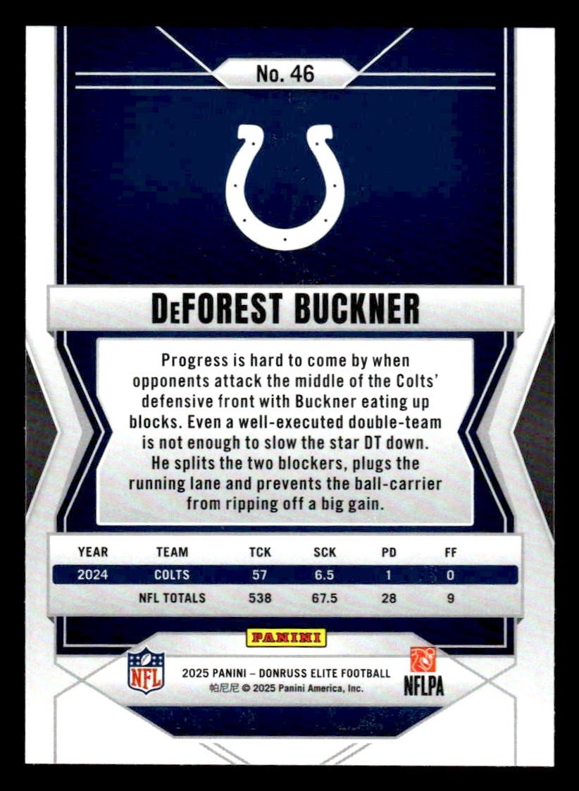 2025 Donruss Elite #46 DeForest Buckner
