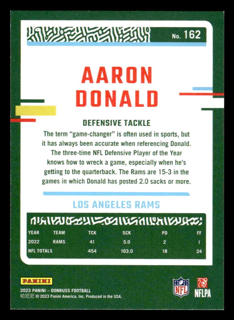 2023 Donruss #162 Aaron Donald