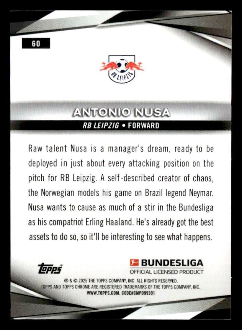 2025 Topps Chrome Bundesliga #60 Antonio Nusa