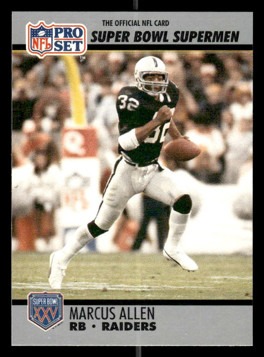 1990-91 Pro Set Super Bowl XXV Silver Anniversary Commemorative #38 Marcus Allen