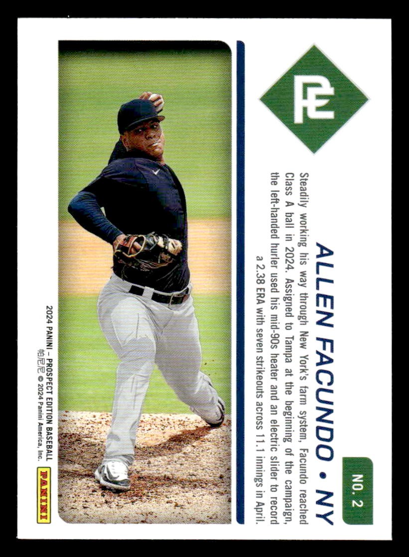 2024 Panini Prospect Edition #2 Allen Facundo