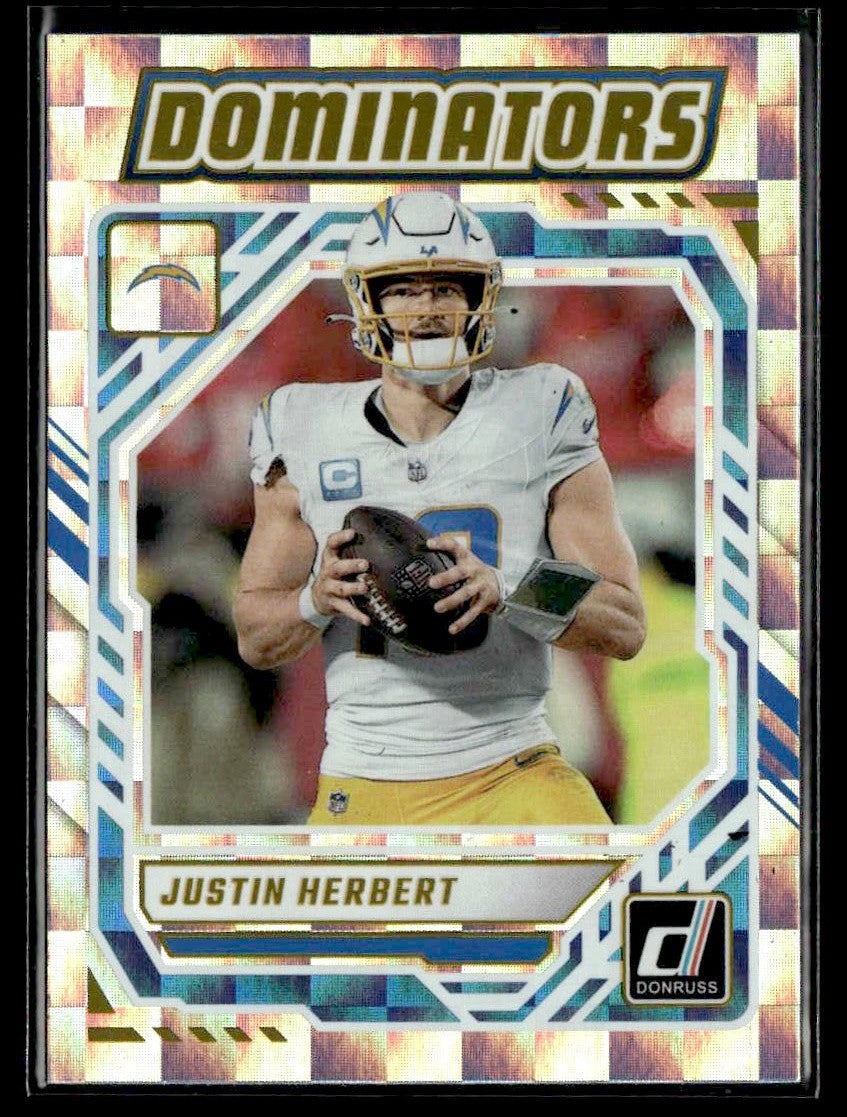 2025 Donruss #DOM-JHT Justin Herbert Dominators