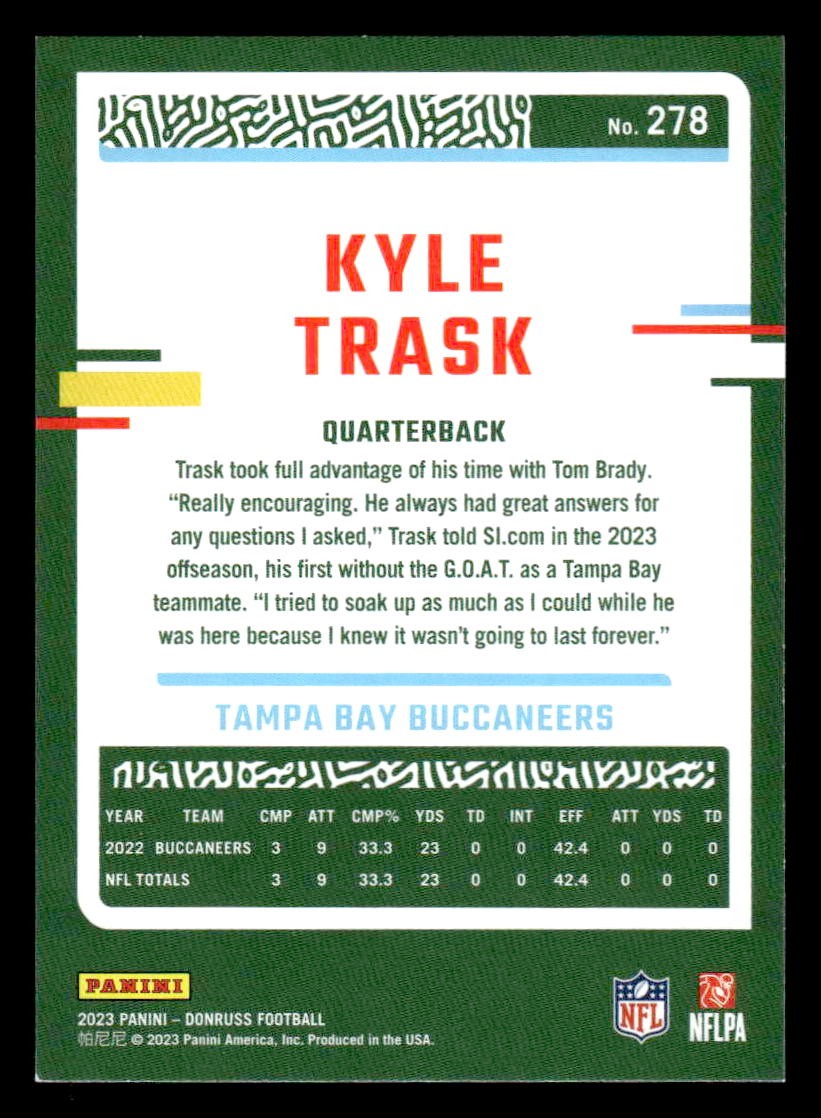 2023 Donruss #278 Kyle Trask
