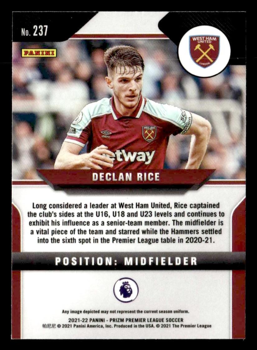 2021-22 Panini Prizm Premier League #237 Declan Rice