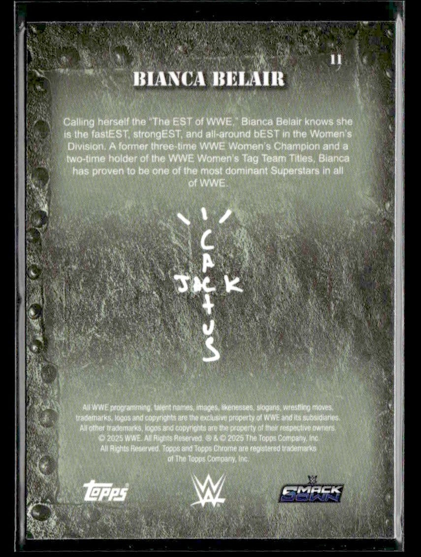 2025 Topps Chrome WWE x Cactus Jack #11 Bianca Belair