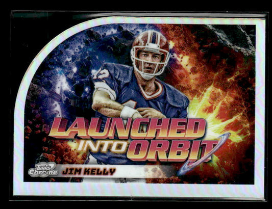 2024 Topps Chrome Cosmic #LIO-19 Jim Kelly Launched Into Orbit