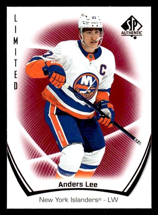 2021-22 SP Authentic #79 Anders Lee Limited Red