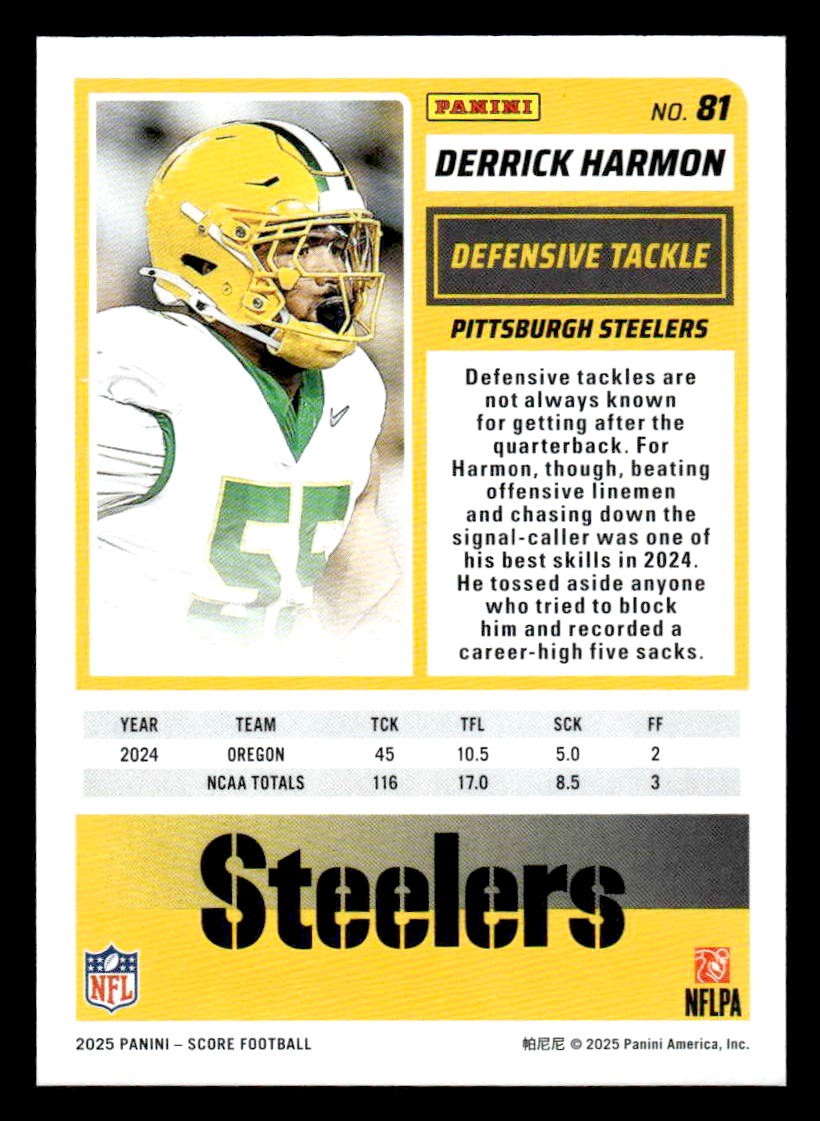 2025 Score #81 Derrick Harmon