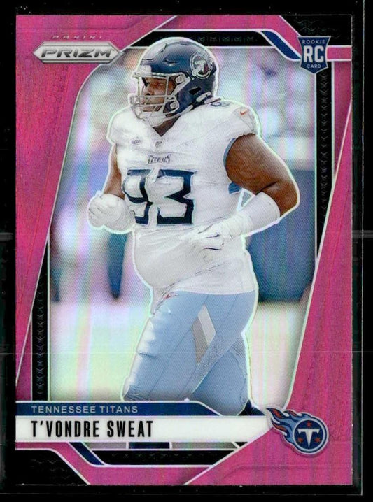 2024 Panini Prizm #394 T'Vondre Sweat Pink