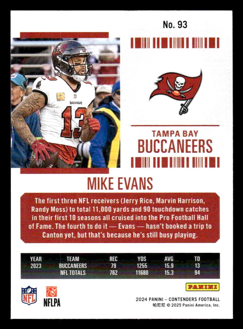 2024 Panini Contenders Football Mojo #93 Mike Evans