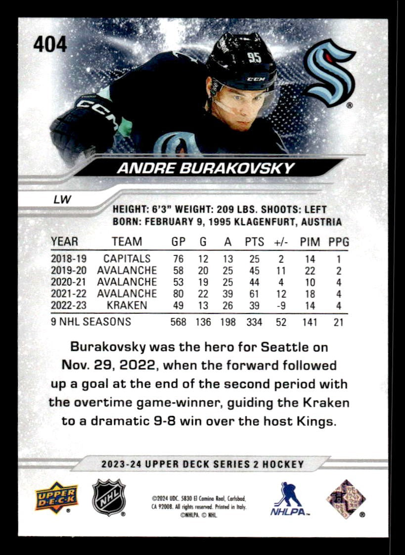 2023-24 Upper Deck #404 Andre Burakovsky