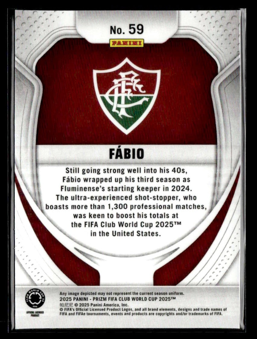 2025 Panini Prizm FIFA Club World Cup #59 Fabio
