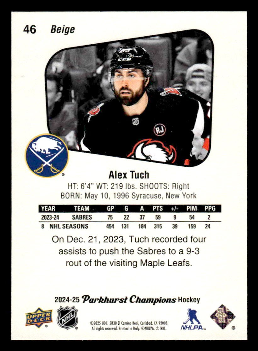 2024-25 Parkhurst Champions #46 Alex Tuch