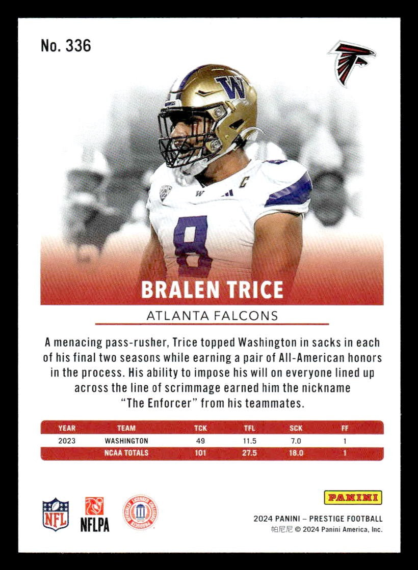 2024 Panini Prestige #336 Bralen Trice