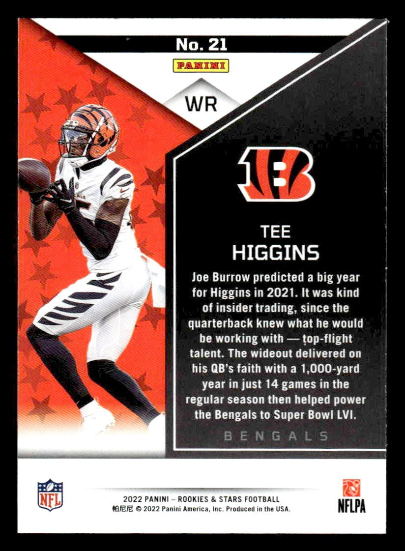 2022 Panini Rookies & Stars #21 Tee Higgins