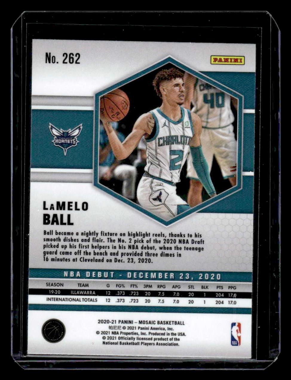 2020-21 Panini Mosaic #262 LaMelo Ball