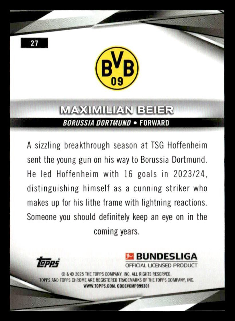 2025 Topps Chrome Bundesliga Maximilian Beier