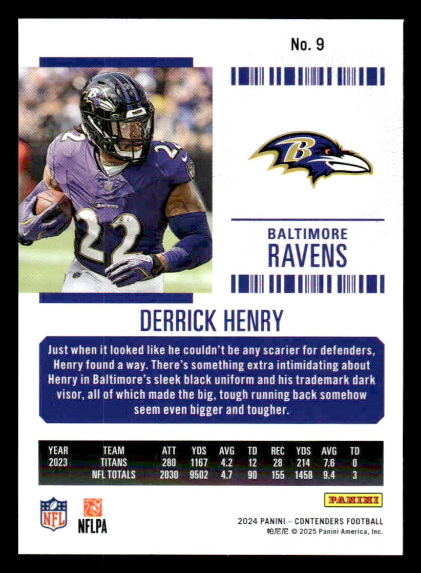 2024 Panini Contenders Football Mojo #9 Derrick Henry