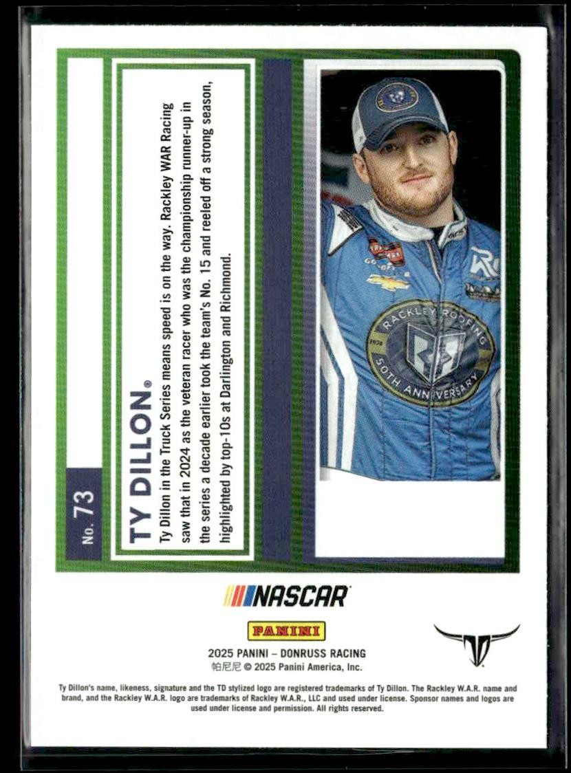 2025 Donruss #73 Ty Dillon
