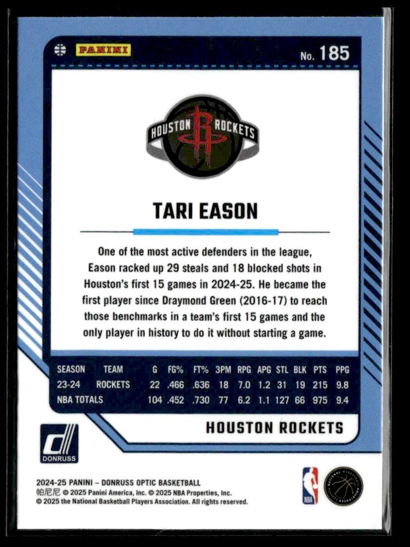 2024-25 Donruss Optic #185 Tari Eason