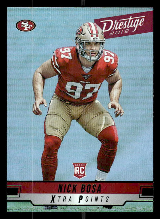 2019 Panini Prestige #211 Nick Bosa Xtra Points Green