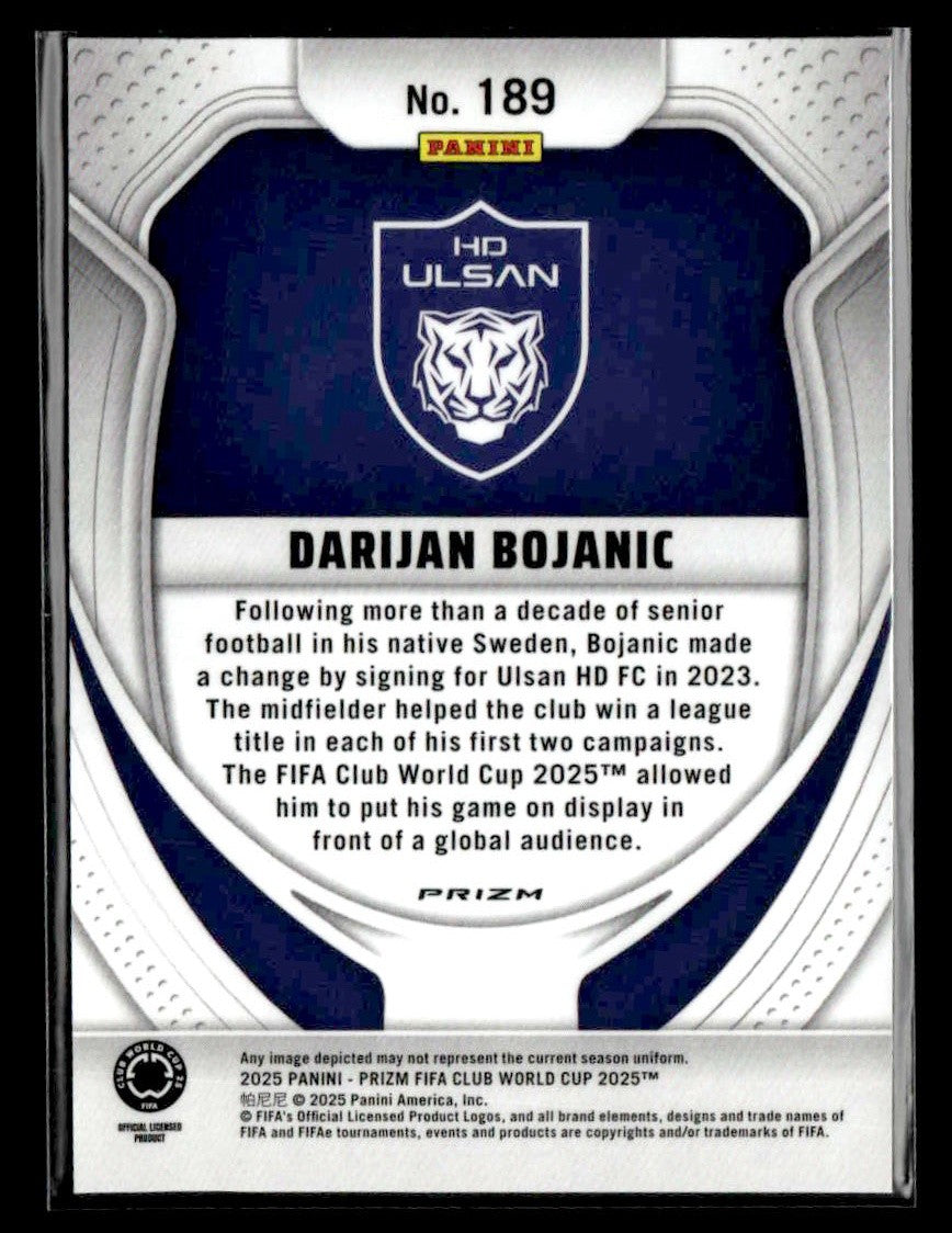 2025 Panini Prizm FIFA Club World Cup #189 Darijan Bojanic Hyper