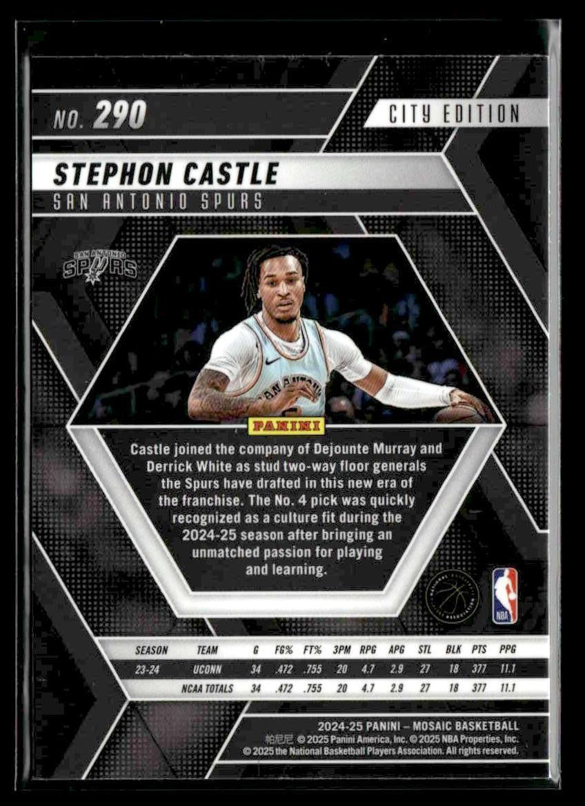 2024-25 Panini Mosaic #290 Stephon Castle