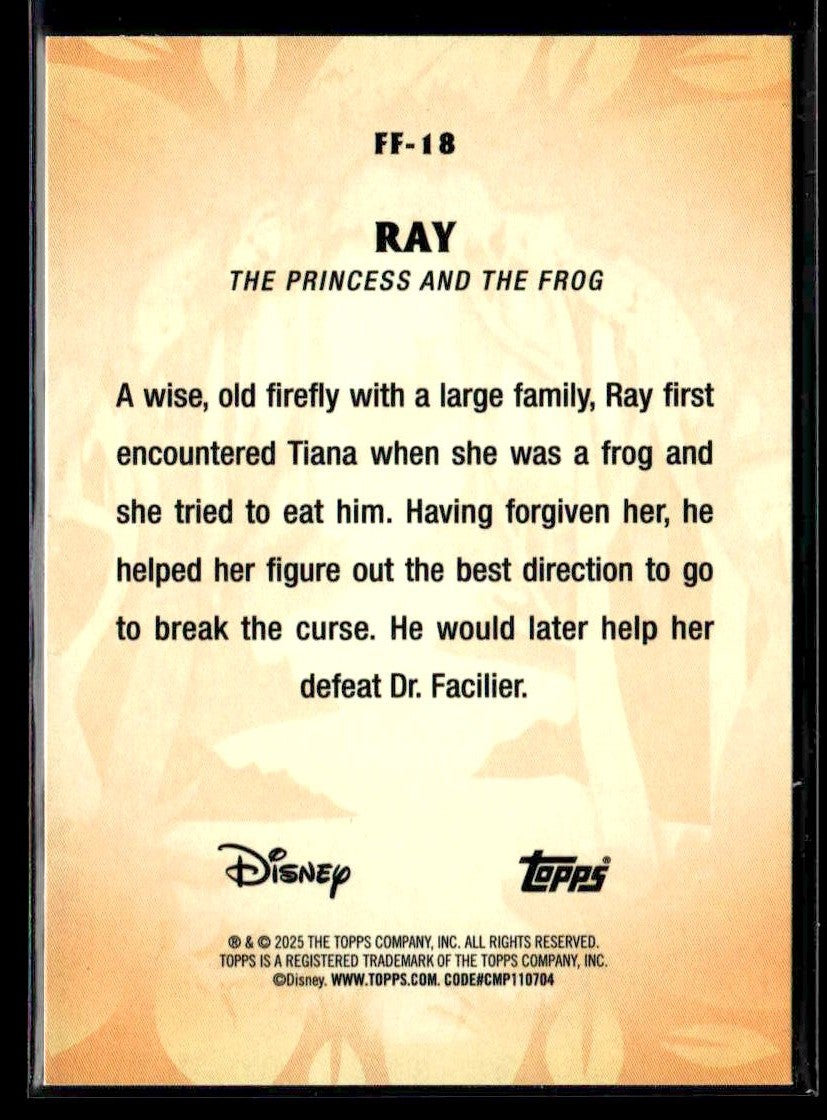 2025 Topps Disney Wonder #FF-18 Ray Furry Friends Foil