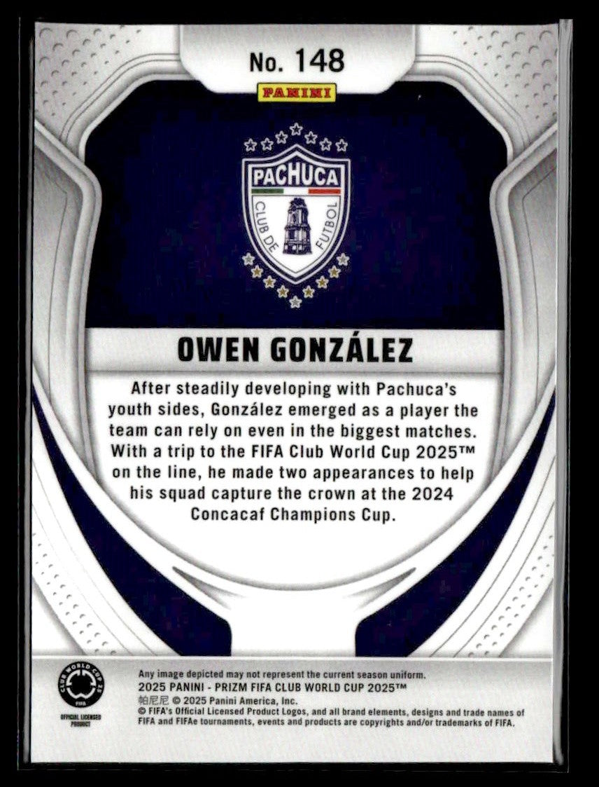 2025 Panini Prizm FIFA Club World Cup #148 Owen Gonzalez