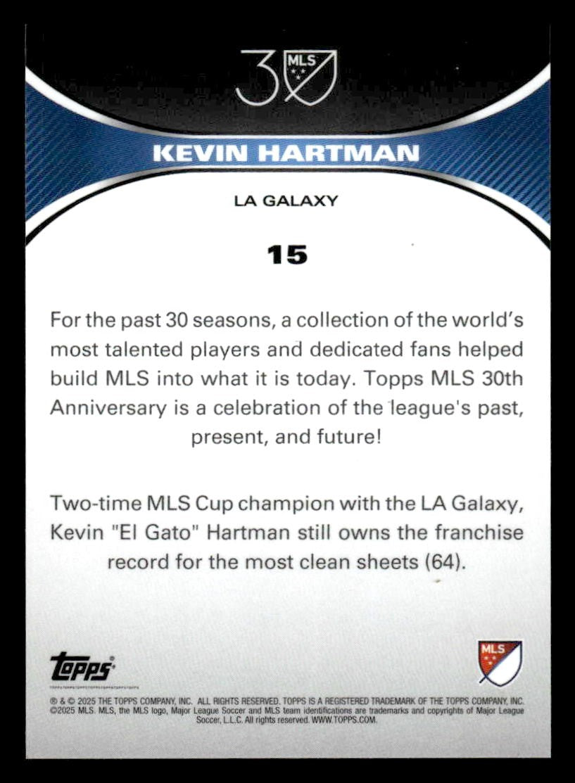 2025 Topps MLS 30th Anniversary Collection #15 Kevin Hartman
