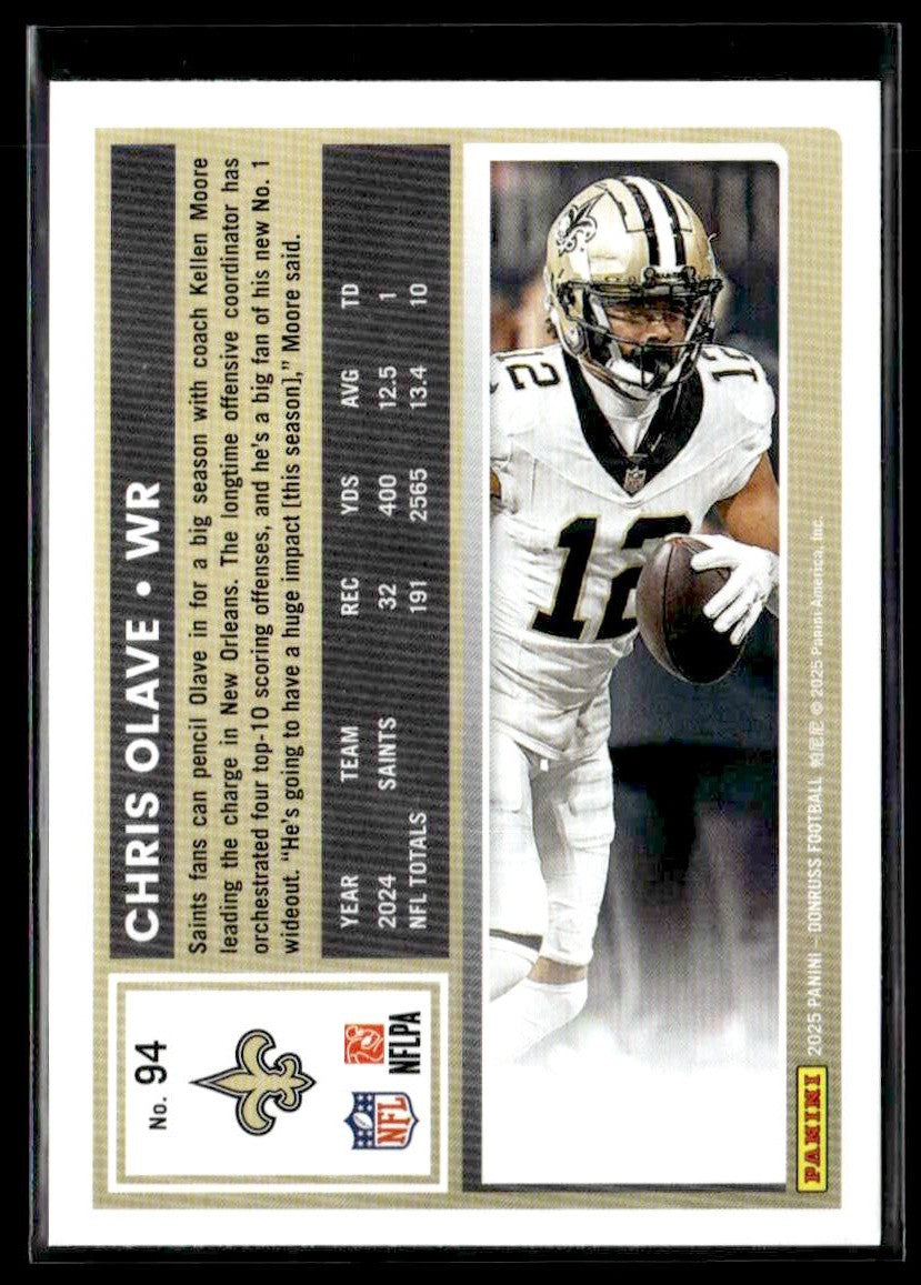 2025 Donruss #94 Chris Olave