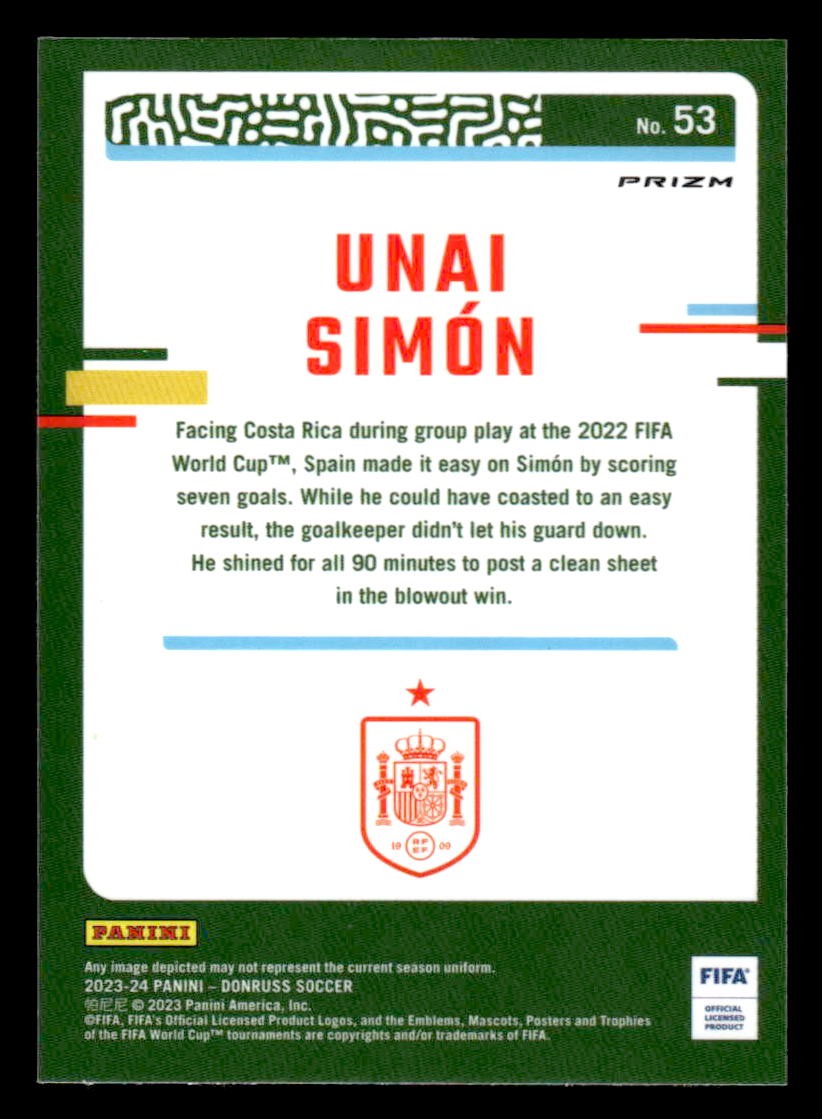 2023-24 Donruss #53 Unai Simon Optic Holo