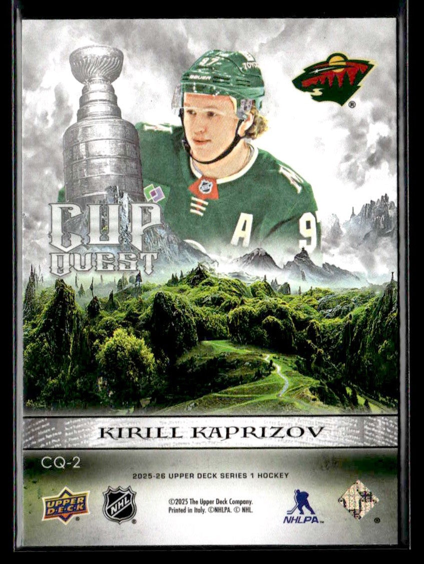 2025-26 Upper Deck #CQ-2 Kirill Kaprizov Cup Quest
