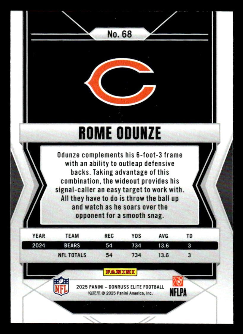 2025 Donruss Elite #68 Rome Odunze